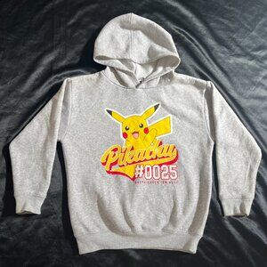 Pokemon Pikachu Hoodie sweatshirt kids 7 gray